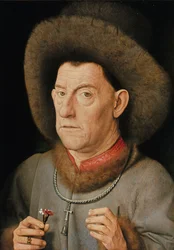 Mann mit Nelken